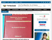 Tablet Screenshot of homeobook.com